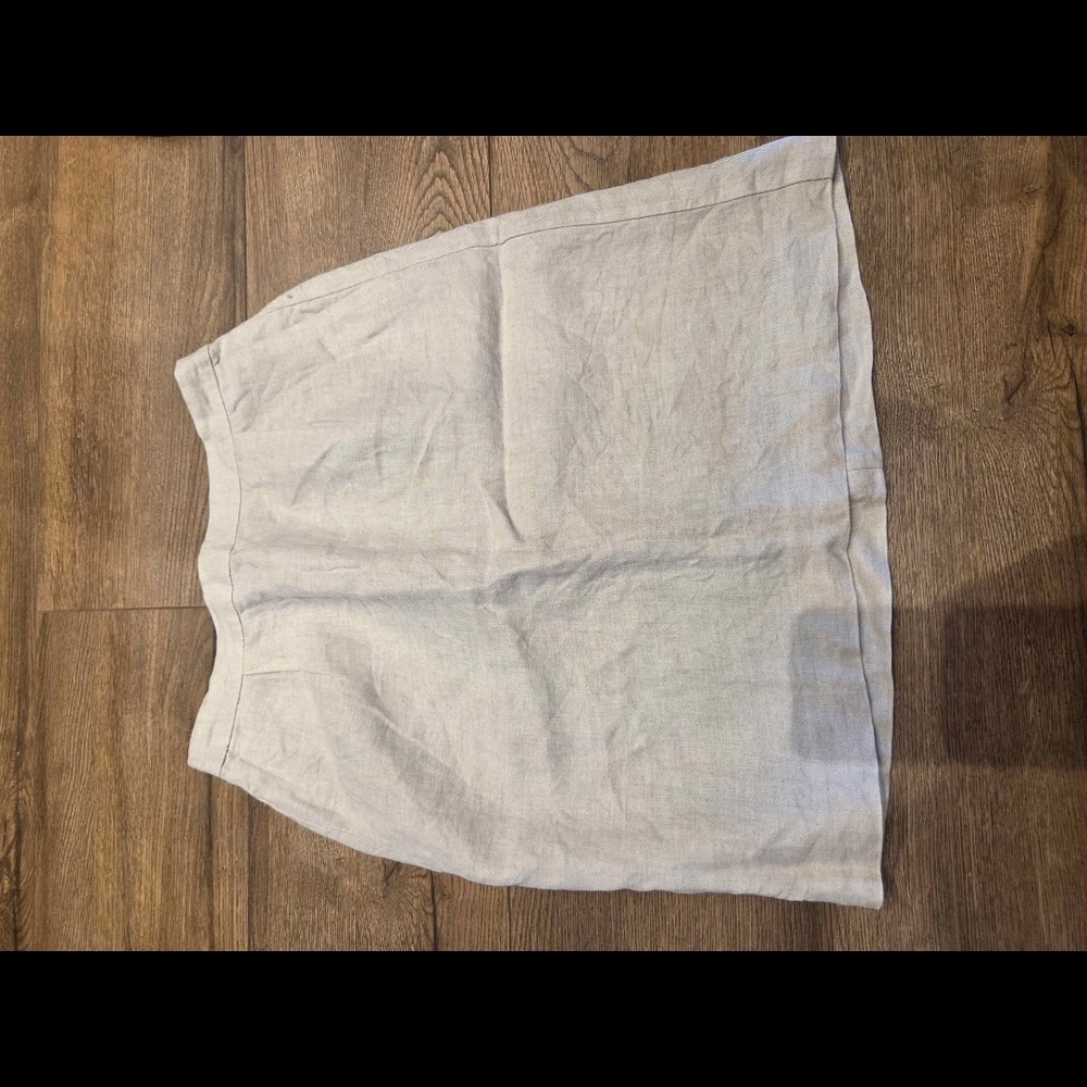 Muji Light Gray A-Line Skirt